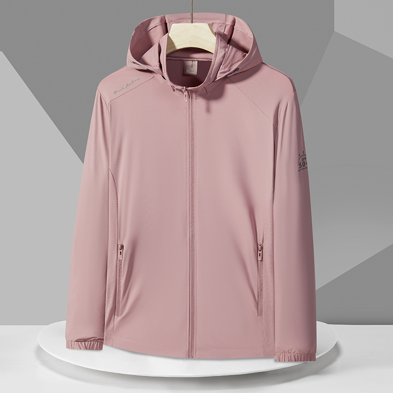 Outdoor Sunscreen Couple's Four-sided Shotgun Summer Thin Breathable Ice-feeling Sunscreen UPF50 Hooded Sports Leisure