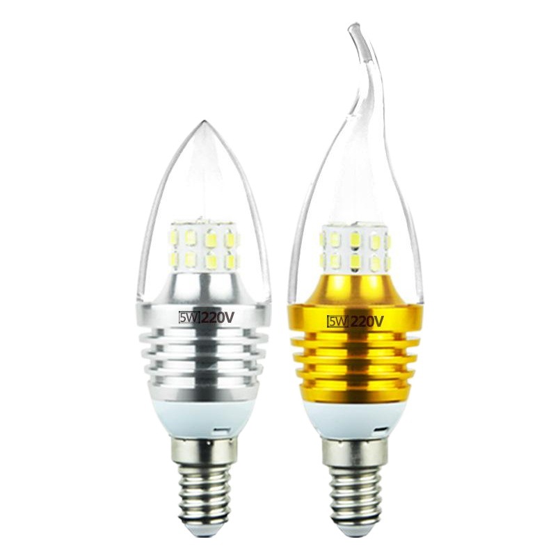 Picture of led candle bulb e14 small screw 5W7w9w12W sharp bulb pull tail light source e27 energy saving bulb wholesale