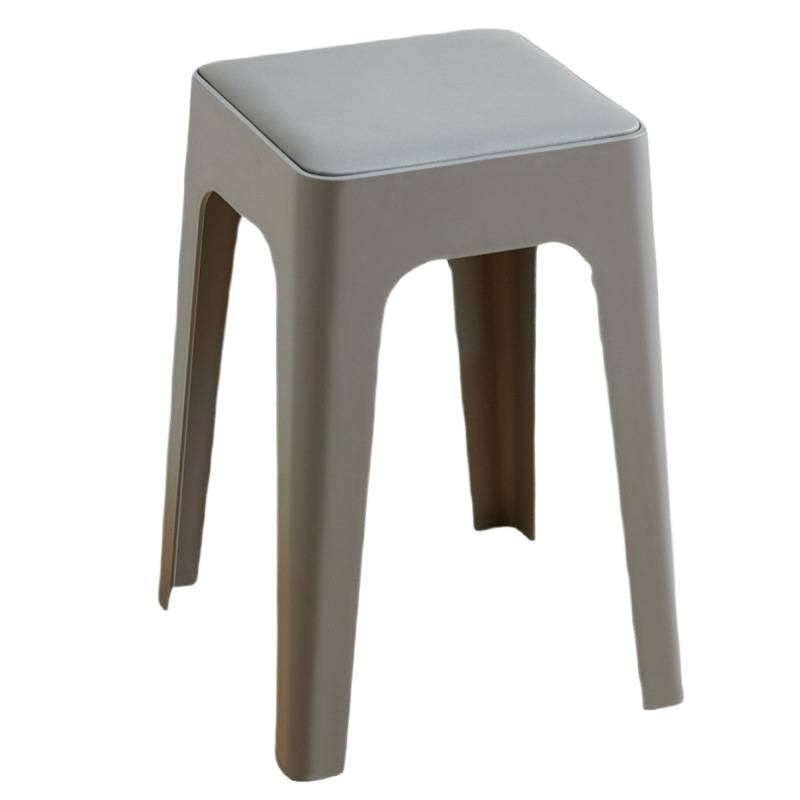 Picture of Plastic stool upholstery thickened household stackable living room modern simple bench comfortable for long sitting commercial dining chair