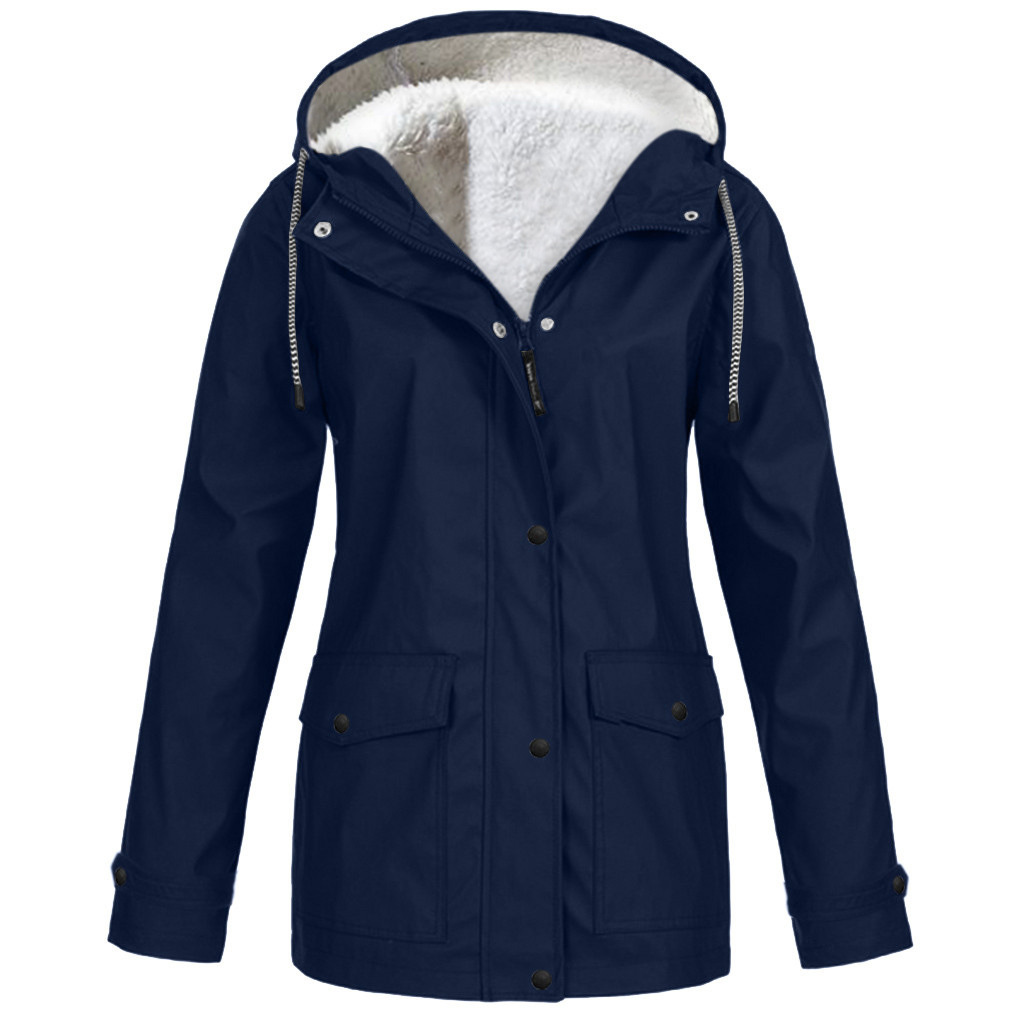 Picture of 2022 Amazon ebay Explosions European and American Autumn and Winter fleece-lined Jacket Outdoor Mountaineering Suit Hooded Jacket Rustic Jacket