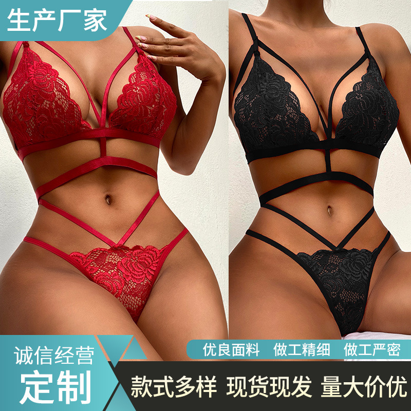 2023 New Summer Sexy Temptation European and American Lace Underwear Sexy Underwear for Women