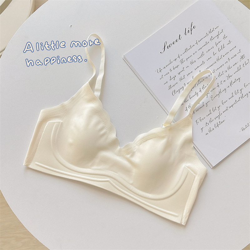 Picture of Slimming 5.00kg Big Chest Small Chest Underwear Women's Thin Summer Soft Support Anti-sagging Non-marking Rabbit Ear Bra