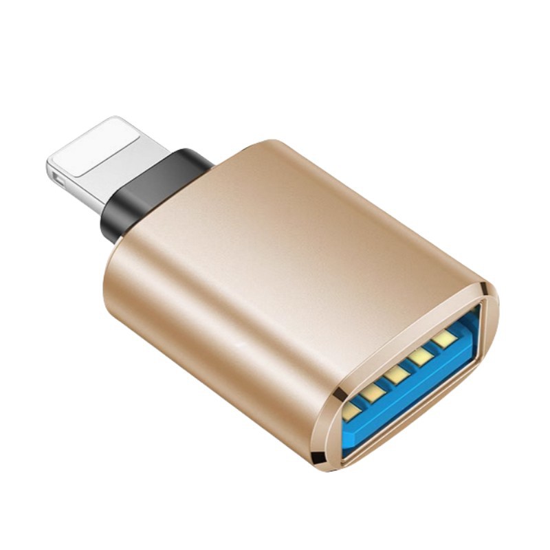 Picture of U disk USB adapter mobile phone OTG card reader conversion head usb to lightning for Apple mobile phone