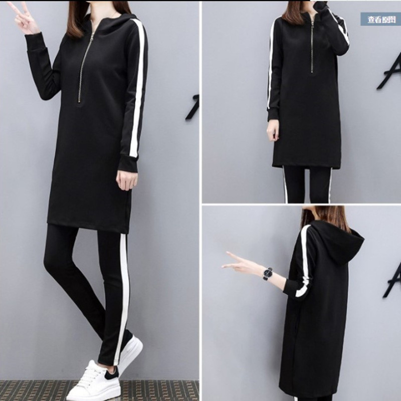 Picture of Casual suit Women's Spring and Autumn plus size Women's Clothing Chubby Sister Loose Slimming Sports suit Female Student Fashion Two-piece Set