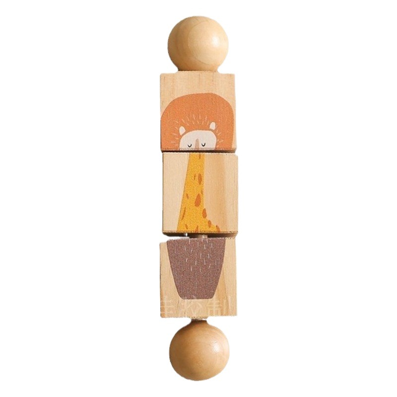 Picture of Children's Educational Rotating Animal Shape Matching Toy Baby's Grasping Bite Rattle Toy Creative Turnaround
