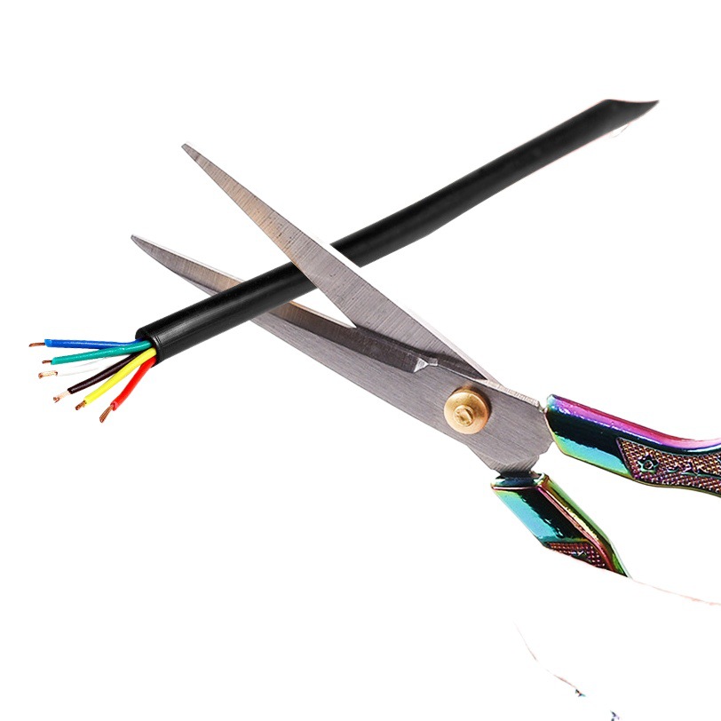 Plum Blossom Scissors Stainless Steel Household Scissors Office Stationery Scissors Hand Cut Paper Threadhead Scissors Vintage Embroidered Scissors