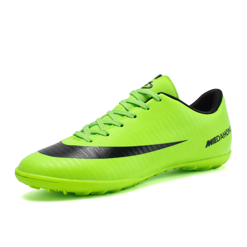 2025 Spring Amazon Football Shoes Men's Broken Nails Artificial Grass Student Adult Long Nail Tf Short Nail Flat Training Shoes