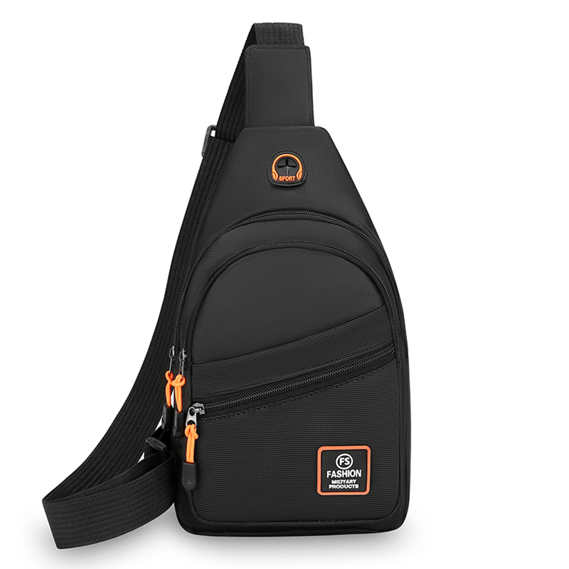 Picture of Large Capacity Men's Chest Bag Korean Style Oxford Cloth Shoulder Crossbody Bag Multi-Functional Small Backpack Outdoor Sports Chest Bag