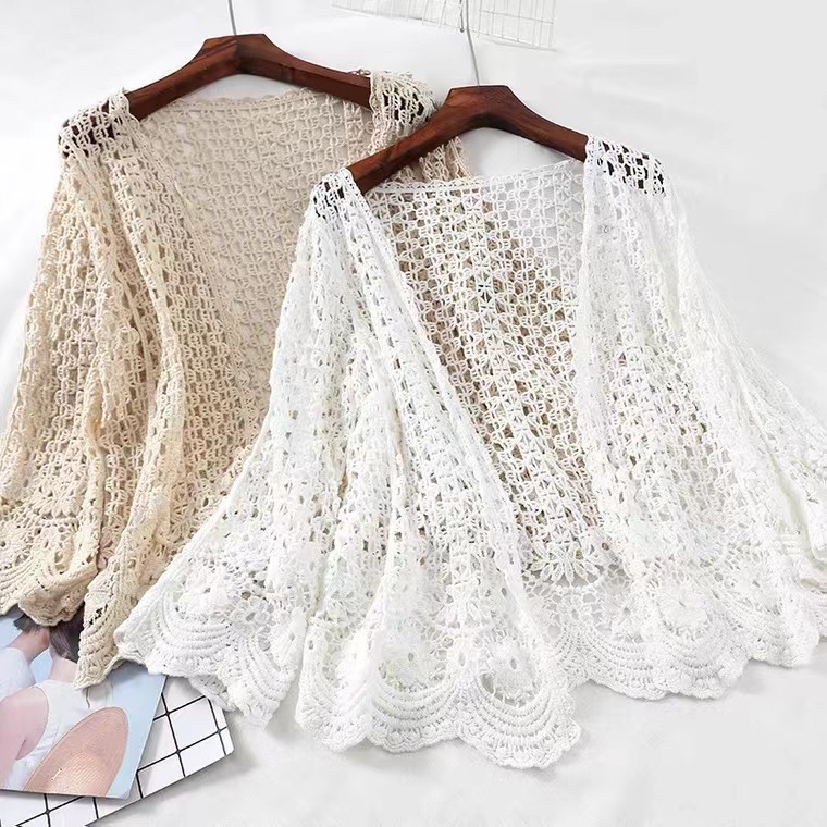 Picture of Seaside Beach Cover-Up Can Be Used in the Water, Sun Protection, Resort Hot Spring Thin Jacket, Versatile Loose Bikini Swimsuit, Trendy Outer Wear