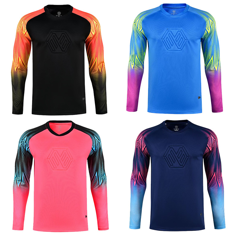 2025 New Goalkeeper suit Children's Football Jersey Cross-border Foreign Trade Longmen Clothing Breathable Summer Printing