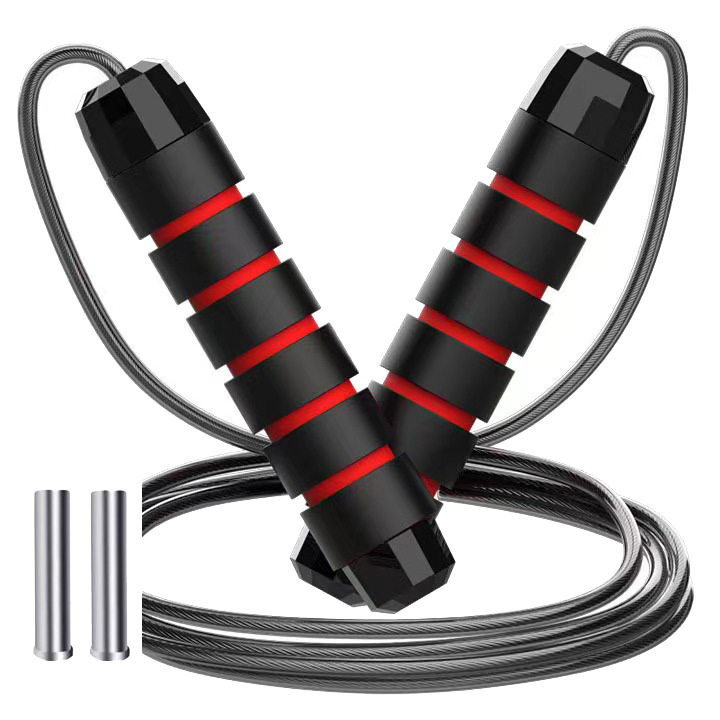 Picture of Steel wire rope skipping wholesale fitness exercise weight-bearing training rope skipping primary and secondary school students high school entrance examination racing rope skipping sporting goods