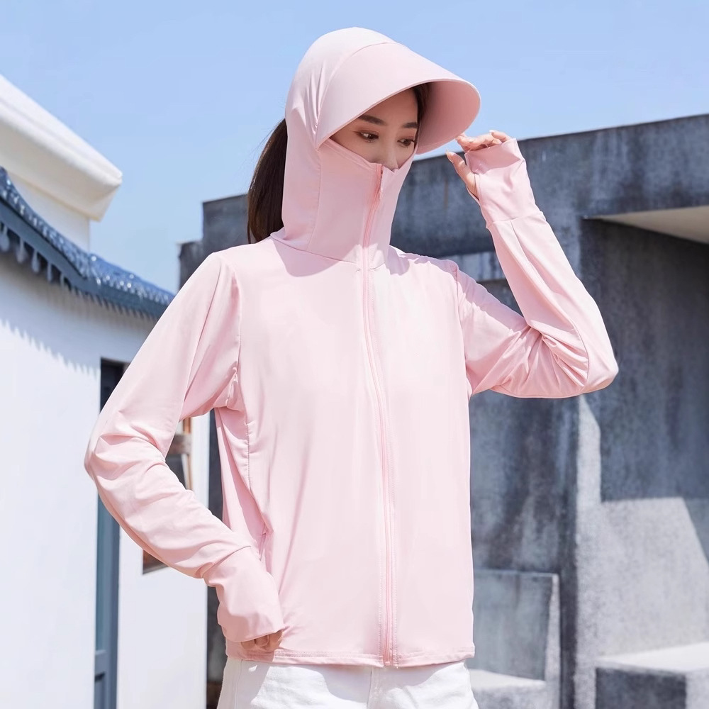 Picture of Women's Sunscreen Clothing 2025 New Summer Thin Anti-ultraviolet Breathable Ice Silk Sunscreen Clothing Blouse Short Jacket