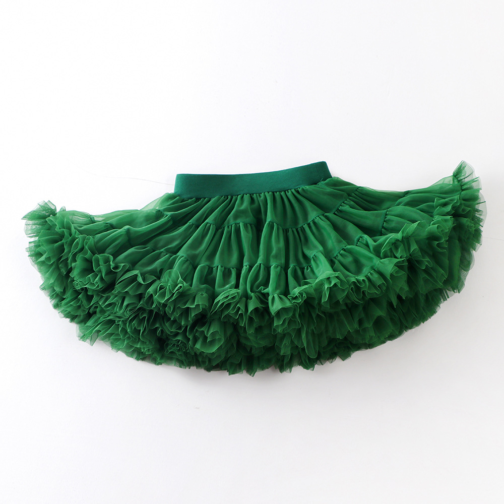 Picture of Tutu Skirt Girl's Skirt Christmas Explosion Cross-border Dark Green Mesh Skirt Girl's Skirt Children's Skirt