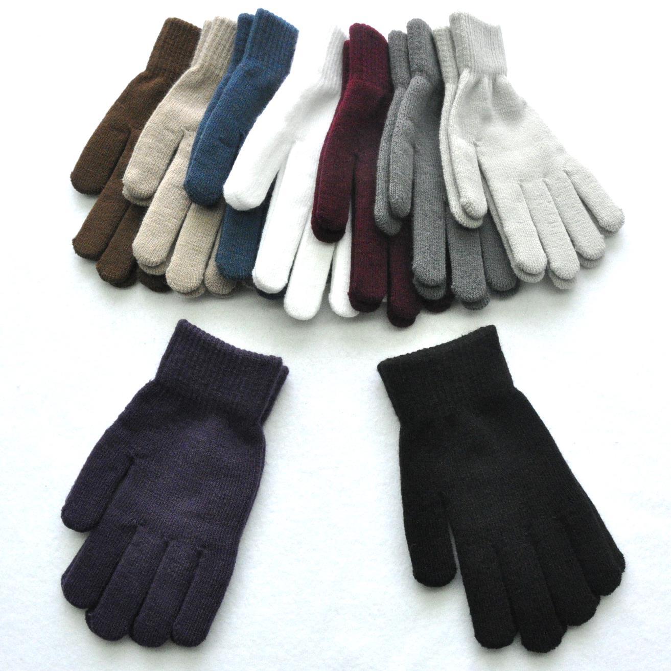 Picture of Explosions gloves men and women solid color knitted wool gloves winter warm plus velvet padded riding gloves wholesale