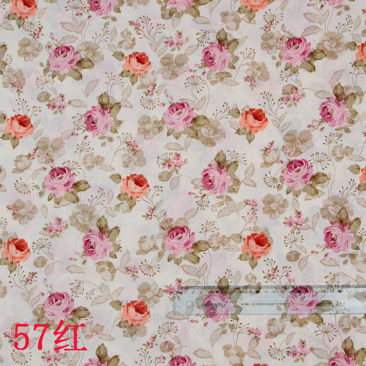 Manufacturer Wholesale Apron Fabric Hazy Rose Three-Dimensional Peach Skin Printed Fabric Packaging Box Decorative Printed Fabric