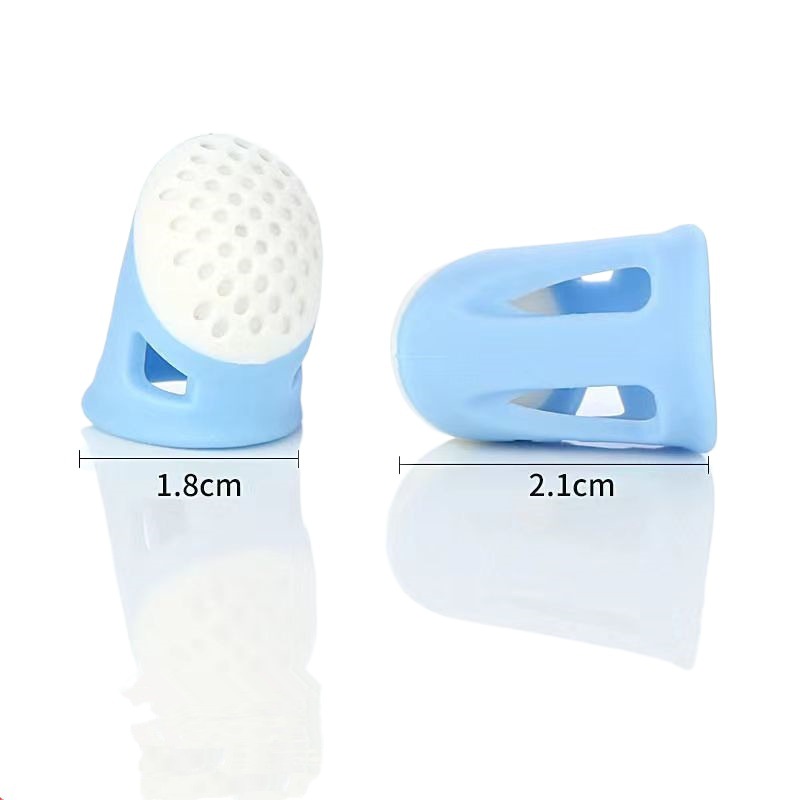 In stock wholesale silicone thimble anti-puncture finger sleeve finger sleeve thimble plastic thimble nail thimble sewing tool