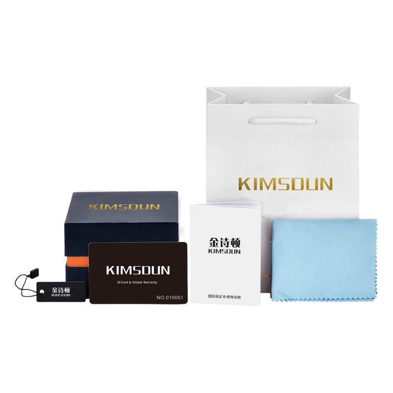 KIMSDUN/Golden Sidon flip watch box Black Watch box Square gift box heaven and earth cover box