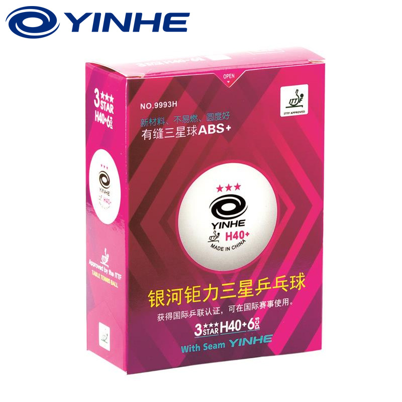 Picture of genuine goods Galaxy Table Tennis Samsung Seamless High Elastic New Material Platinum 3 Star 40 Table Tennis Game Ball Seams