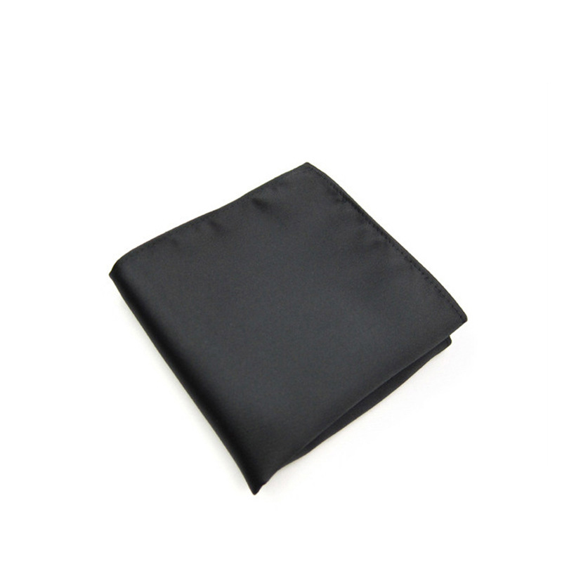 Picture of Solid color dress suit pocket towel men's small square wedding dress breast towel handkerchief black red blue green purple wholesale