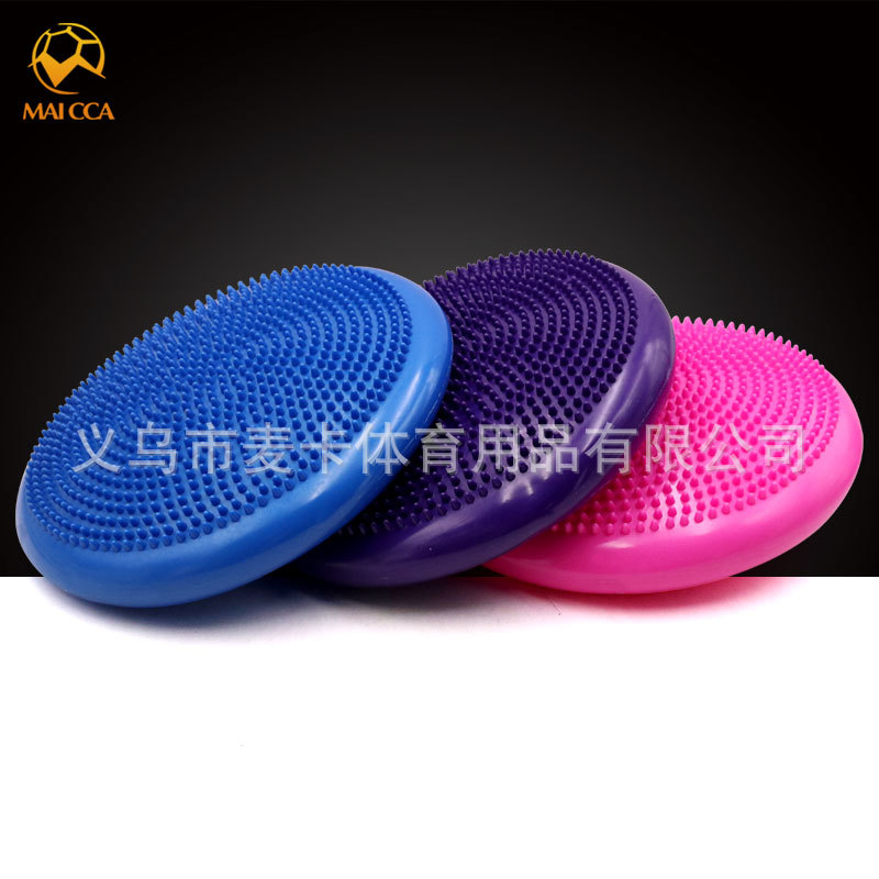 Massage Ball Pad Muscle Relaxation Sensory Training Yoga Air Cushion Balance Pad Balance Soft Tread Ankle Hemispheric Pad
