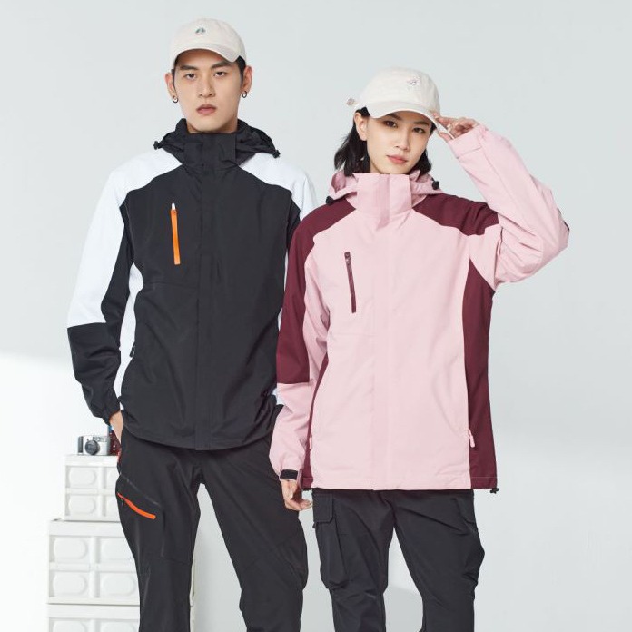New Outdoor Three-In-One 0.05kg Set of down Lining Jacket, Unisex Ski Thickeneded Couple Mountaineering Clothing