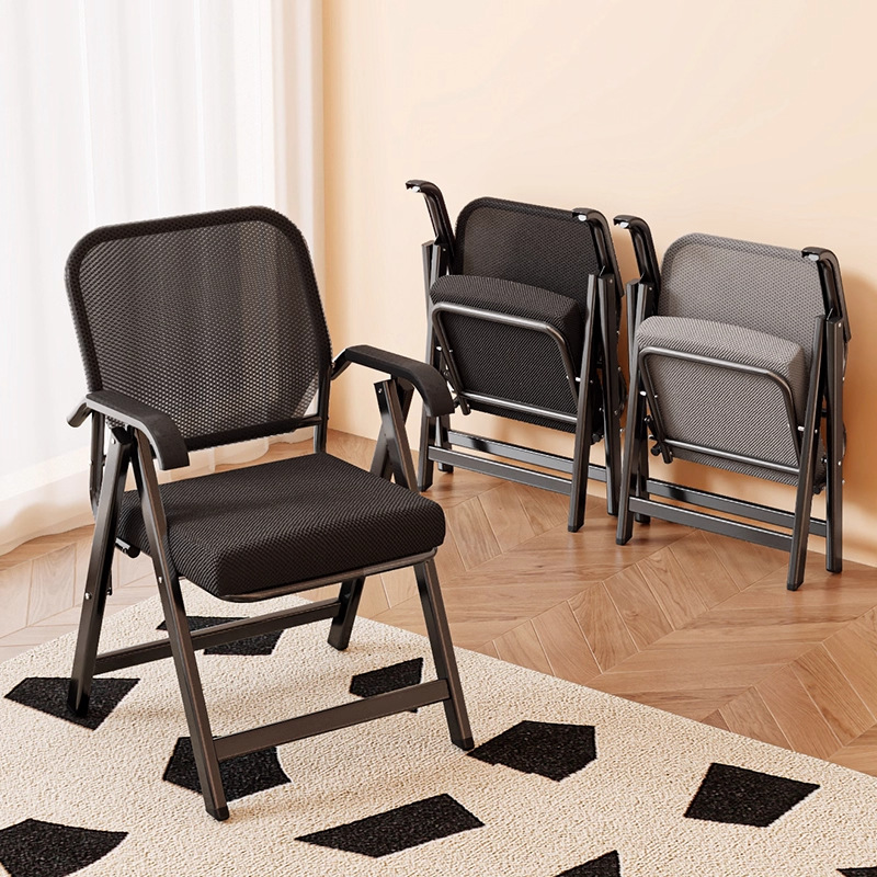 Folding chair, home backrest, computer chair, comfortable sedentary office training, conference chair, free installation study chair
