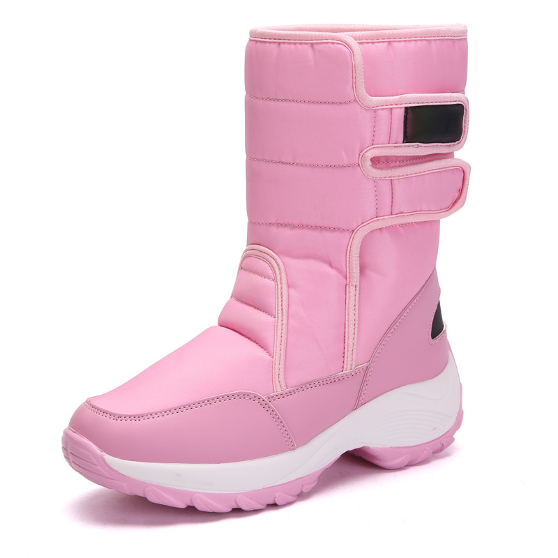 Cross-Border Large Size Snow Boots for Women 2025 Cross-Border Wholesale Winter Outdoor Fur Integrated Snow Boots 41 Cotton Shoes for Women 42