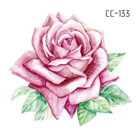 Picture of New waterproof flower tattoo stickers fashion small fresh face stickers fashion Photo Studio Art Stickers