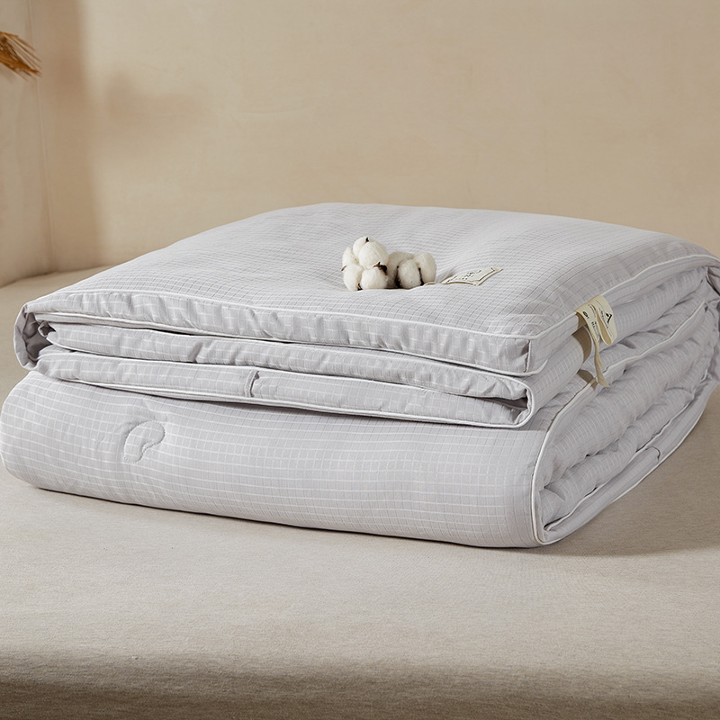 Picture of Class A pure cotton soybean fiber summer cool quilt spring and autumn single student Air conditioning child and mother quilt core machine washable