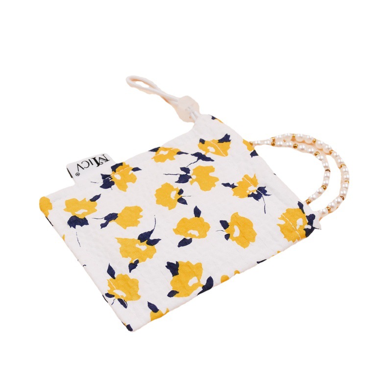 Drawstring bag cotton bag girls fresh lipstick ring change storage bag factory wholesale