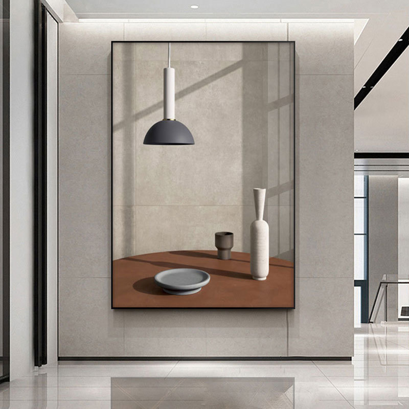 Modern Minimalist Corridor End Hanging Painting Industrial Style Space Building Entrance Decoration Painting Atmospheric Living Room Painting Floor Painting