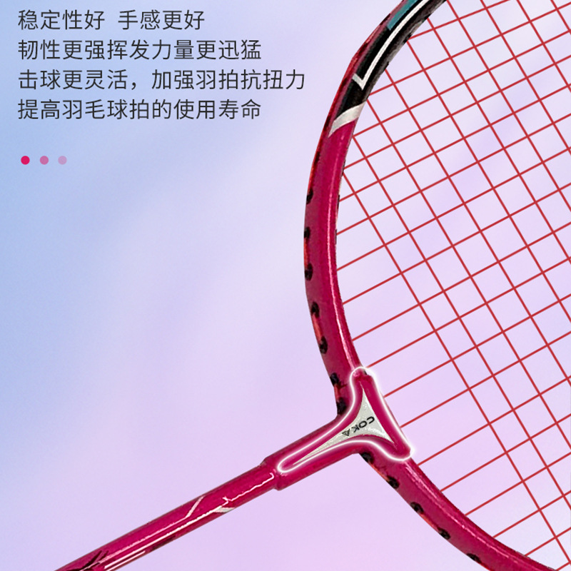 Picture of Keka 22 aluminum alloy badminton racket double racket adult students training light resistant badminton racket wholesale