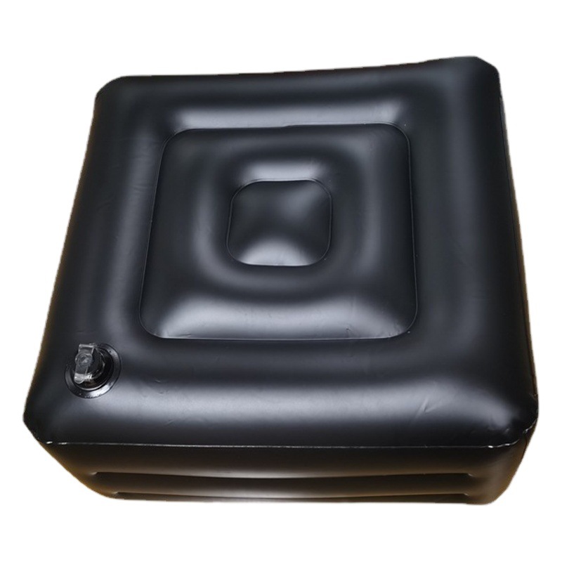 Thickened PVC inflatable square stool liner core home outdoor chair sofa fishing portable sitting table atmospheric mouth in stock