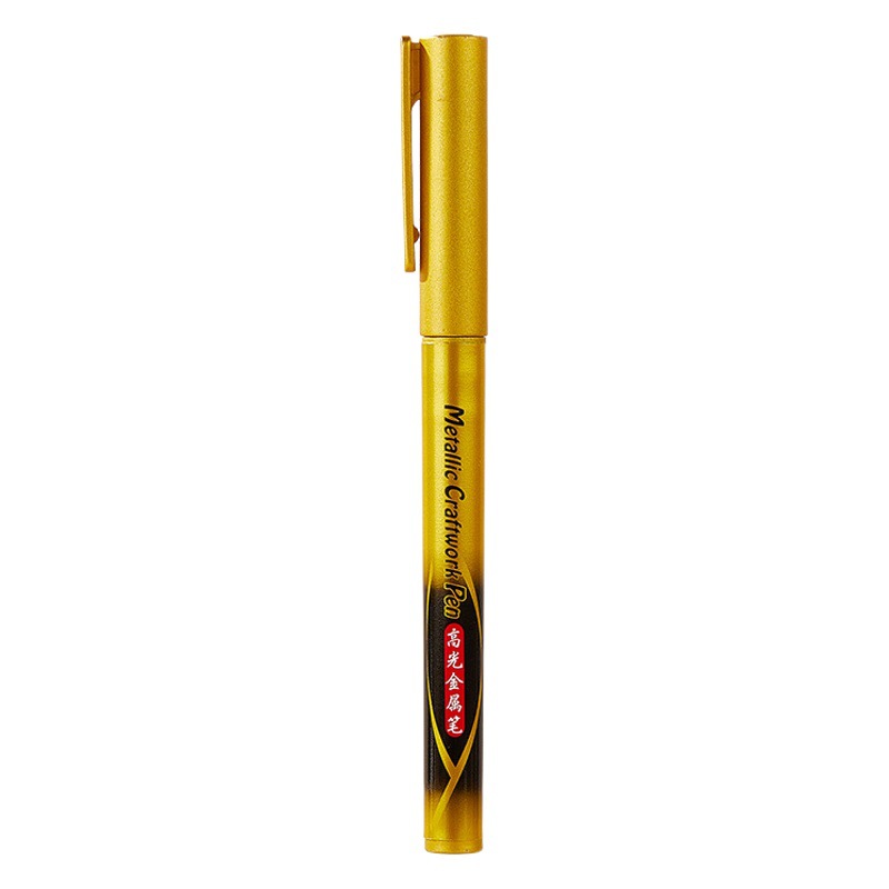 High-Gloss Metal Pen Gold and Silver Marker DIY Craft Marker Pen Signature Invitation Paint Pen Waterproof and Non-Fading