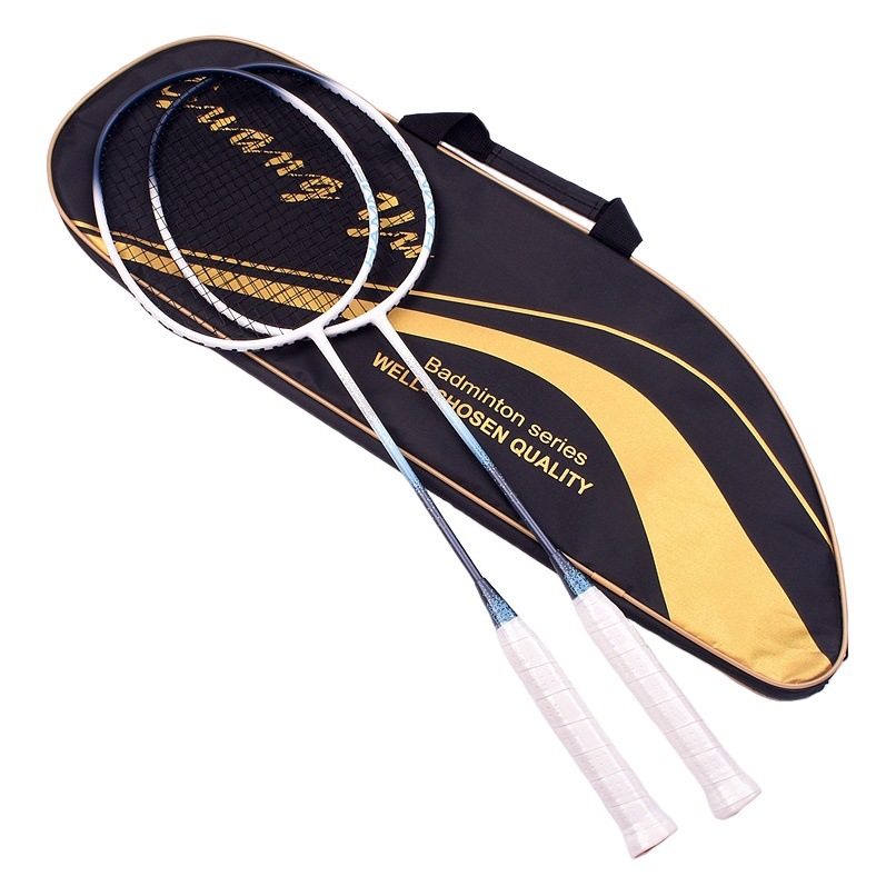 Guangyu Household Badminton Racket Double Racket Adult Training Entertainment Set Lightweight Carbon Badminton Racket Pair Racket