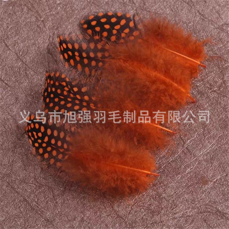Picture of Factory Wholesale Pearl Chicken Feather Color Pearl Feather Spot Headwear Accessories Bohemian Bobo Ball Filler
