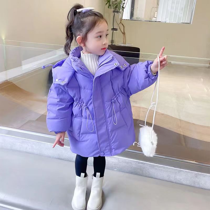 Picture of 2023 New girls' down cotton-padded coat winter thickened children's coat children's baby girls' warm winter cotton-padded coat