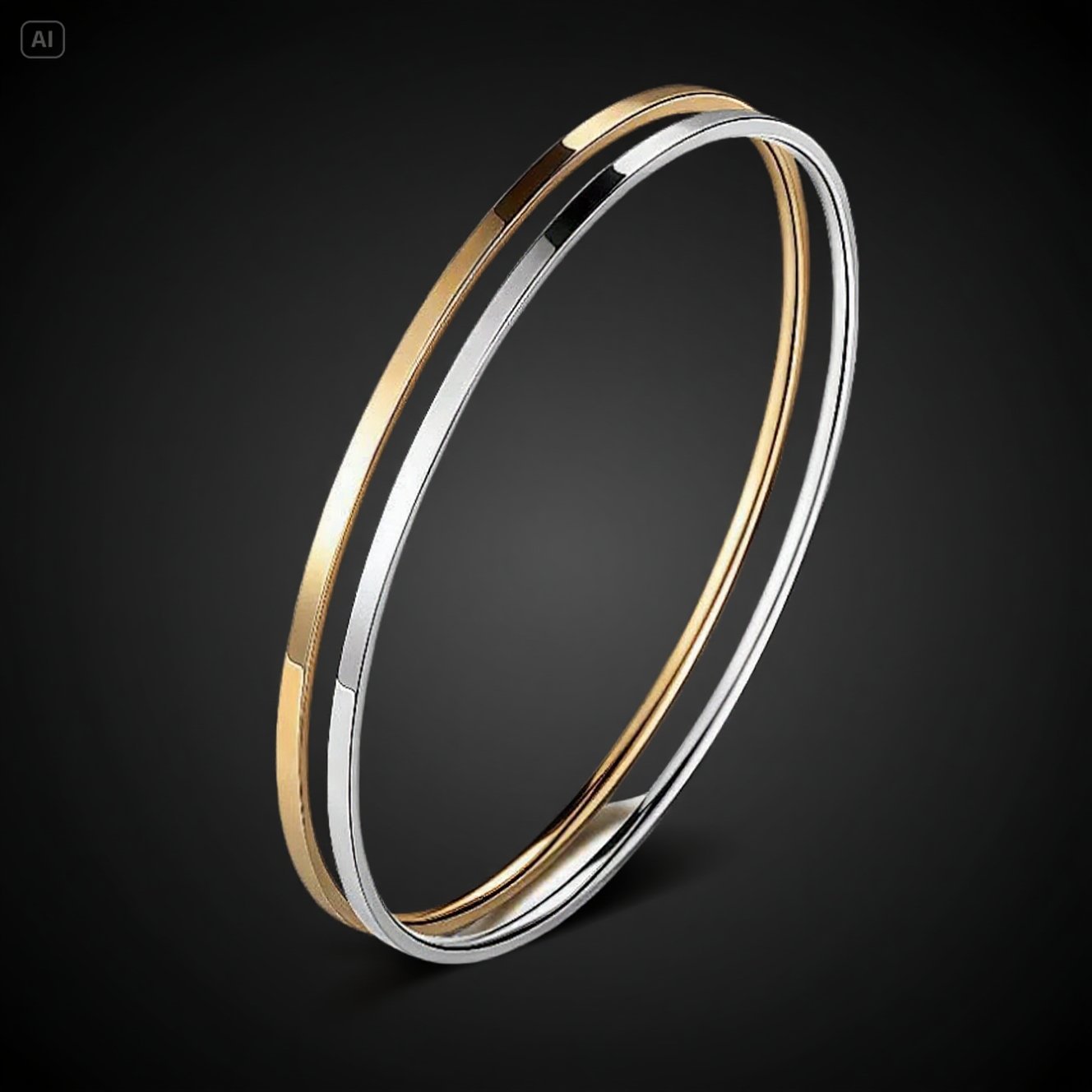Cross-Border Stainless Steel Non-Fading Fashionable Glossy Buckle Stainless Steel Bracelet Titanium Steel Bracelet for Women Non-Fading Wholesale