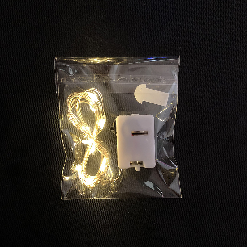 Picture of Tanabata Christmas cake Bouquet decoration LED string Ag13 small white box three flash wave ball lights