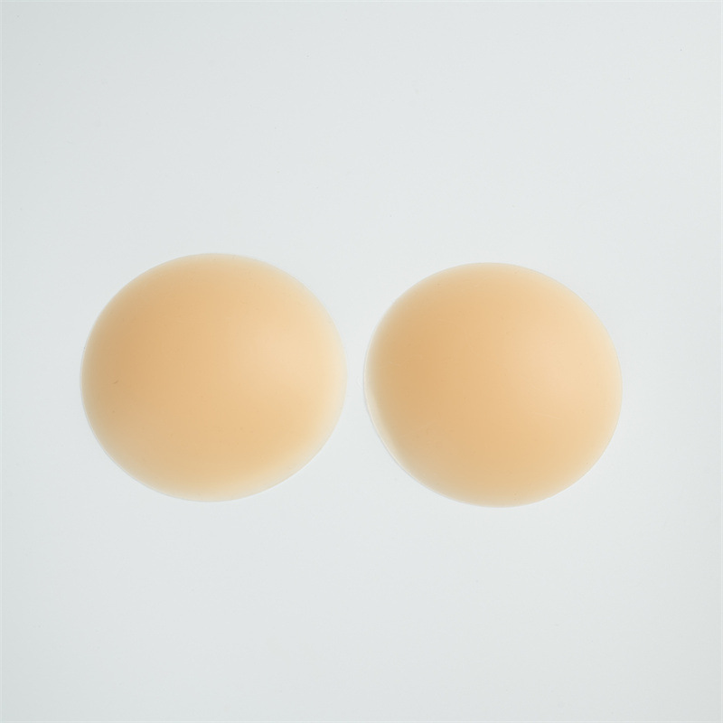 Picture of Traceless skin color ultra-thin nipple stickers silicone solid anti-bump chest stickers dress anti-light areola stickers wholesale