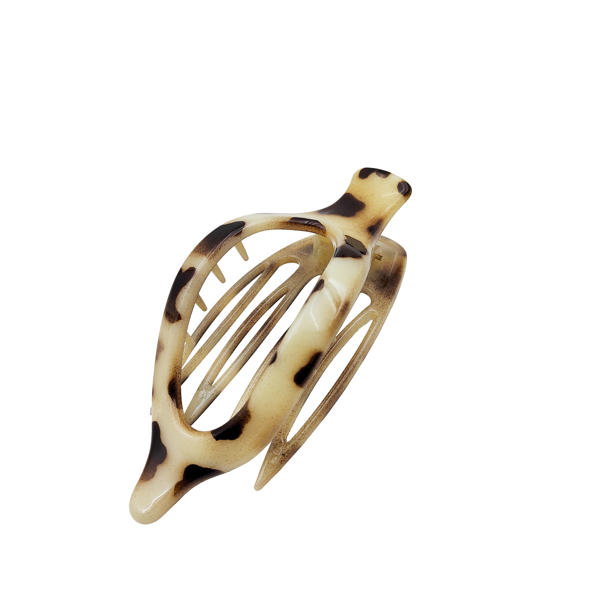 Picture of Cross-Border Large Flat Duckbill Clip Oval Hair Claw Clip European and American Fashion Back of the Head Claw Clip French Matte Hair Accessory