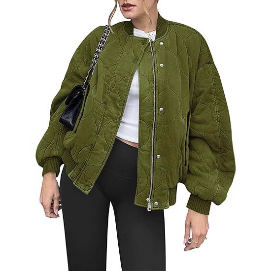 Picture of Cross-Border European and American 2025 Winter New Fashion Loose Casual Pilot Long-Sleeved Baseball Jacket Jacket Cotton Jacket