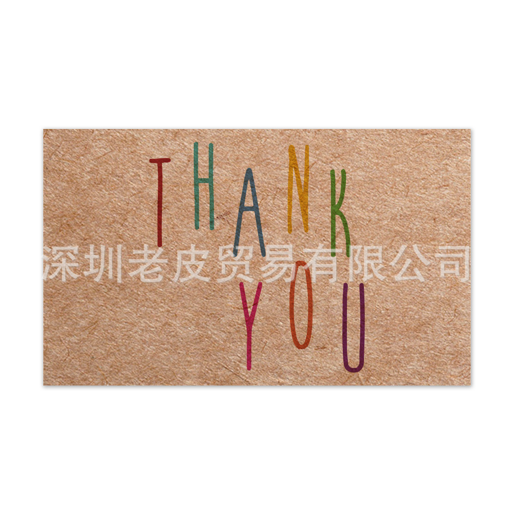 Picture of Cross-border wholesale White thank you card praise card thank you gift card packaging Kraft paper thank you card