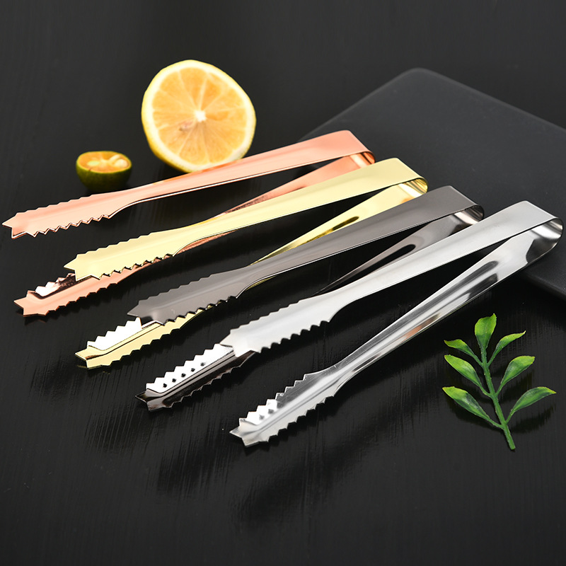 304 Stainless Steel Ice Clip Thickened Ice Clip Multifunctional Barbecue Clip Ice Bucket Candy Clip Spot
