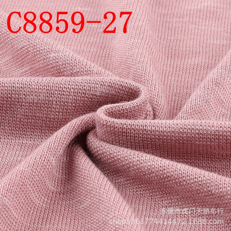 Ready Supply of Knitted 1*1 Rib 260g Snowflake Velvet Rayon Yarn Bamboo Jersey Casual Bottoming Material