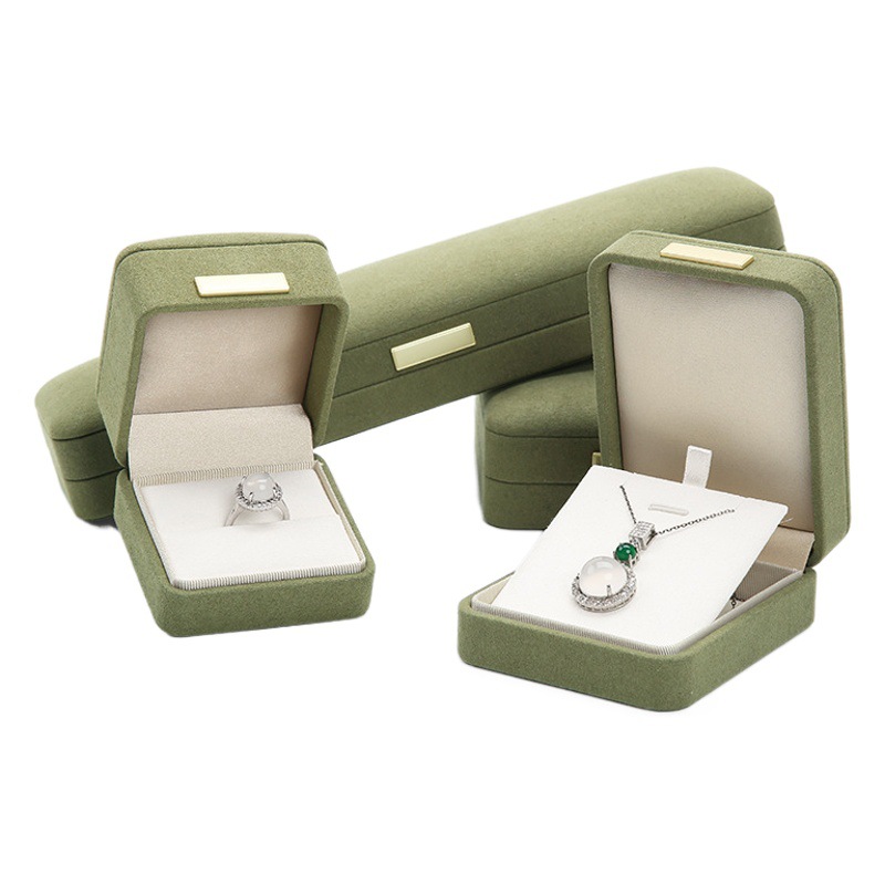 High-End Pu Jewelry Box, Microfiber Ring Box, Jewelry Box, Pendant Necklace Storage Box, Bracelet Packaging Box
