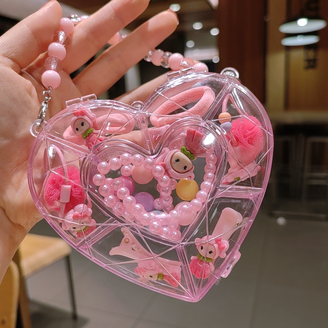 Picture of Children's jewelry baby cartoon cute fruit pendant bracelet suit birthday gift box in stock wholesale