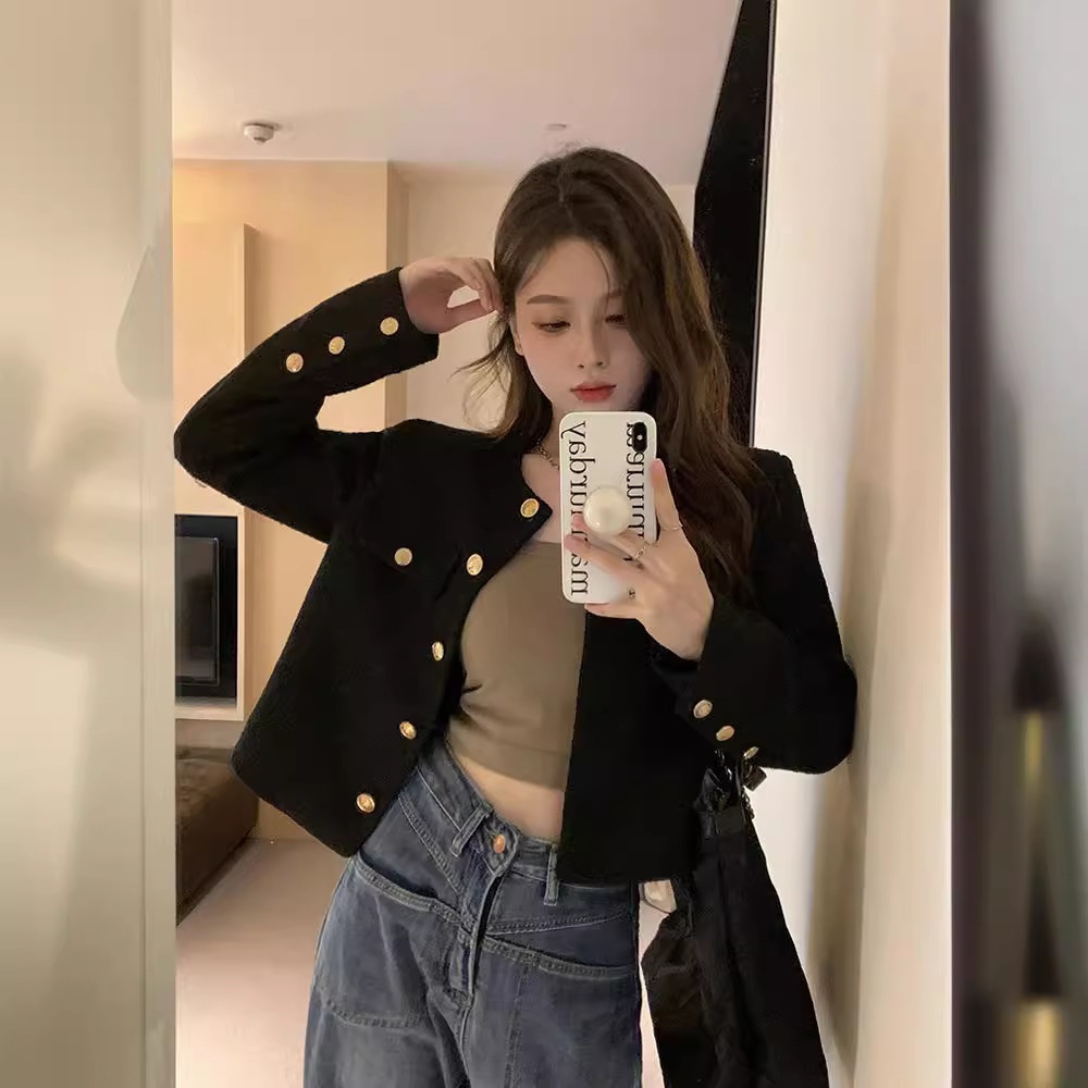 Chanel Style Coat Women's Clothing Spring and Autumn 2024 New French Loose Short Style Frying Street Elegant All-match Top