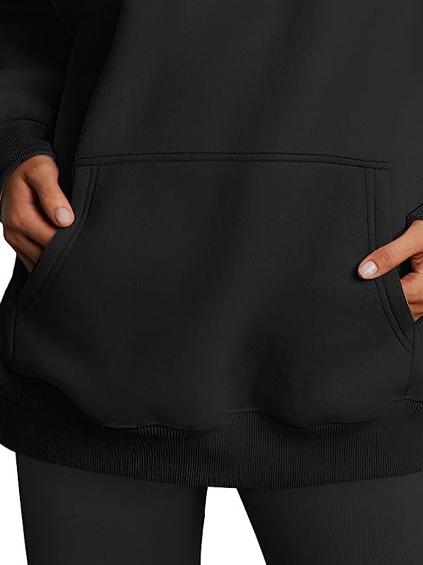 Picture of Amazon Europe and the United States cross-border foreign trade independent station 2023 new women's spring and autumn hooded sweater casual pocket jacket