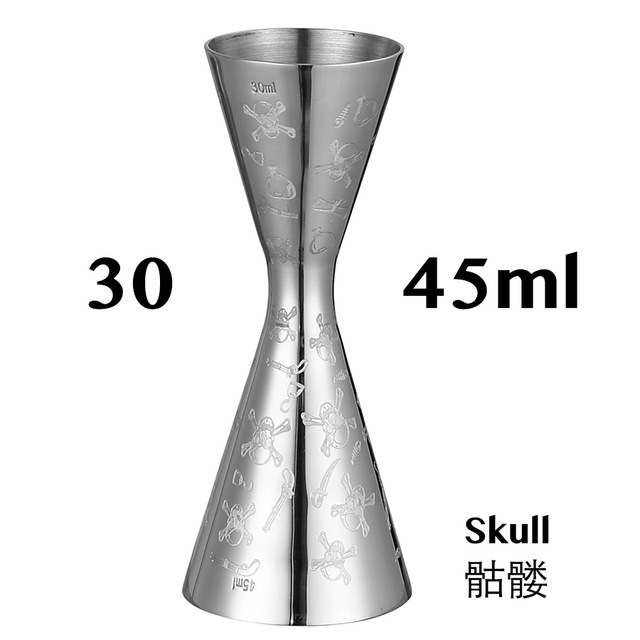 Picture of Indian-style wine measuring device Full Cup bartending double-headed measuring cup 30/60 bartender special oz cup Jigger